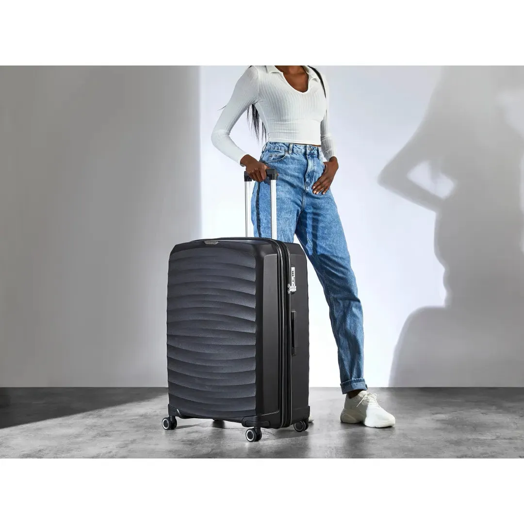 Sunwave - Suitcase Expandable Hard-Shell 4 Spinner Wheels
