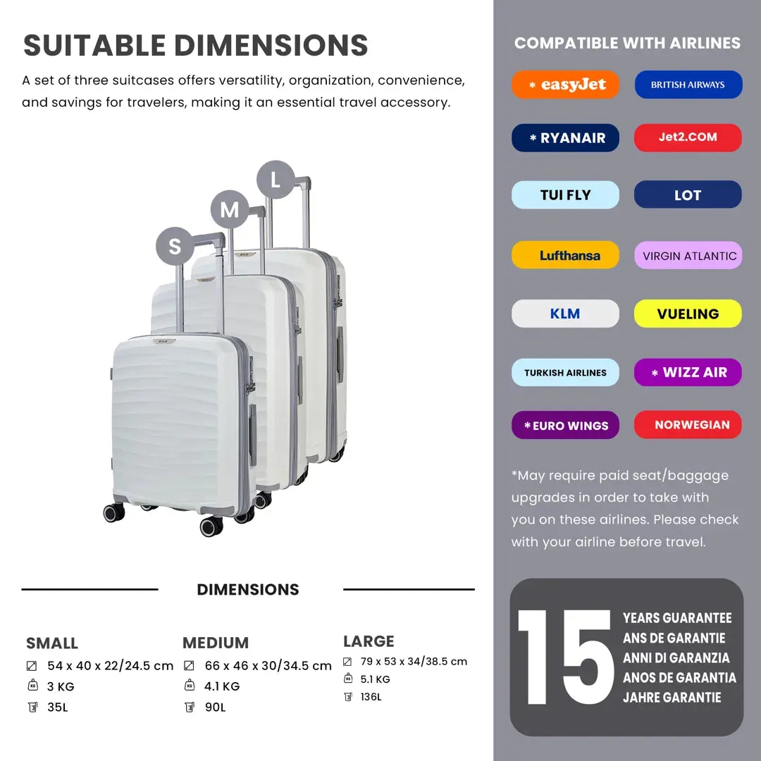 Sunwave - Suitcase Expandable Hard-Shell 4 Spinner Wheels