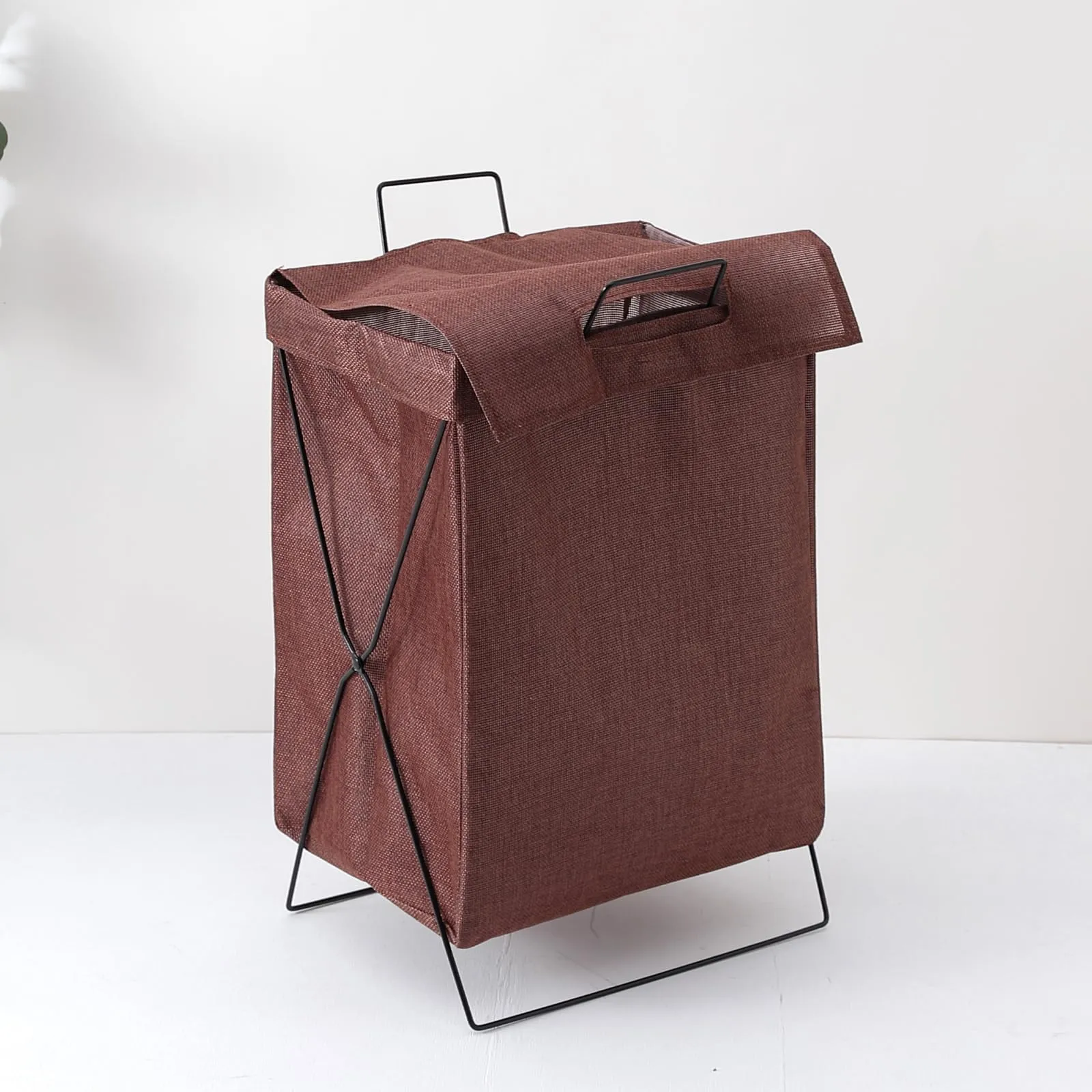 Urbane Home Laundry Basket For Clothes|Foldable Laundry Hamper|Basket For Toys, Dirty clothes, Storage "40 LTR" (Brown)