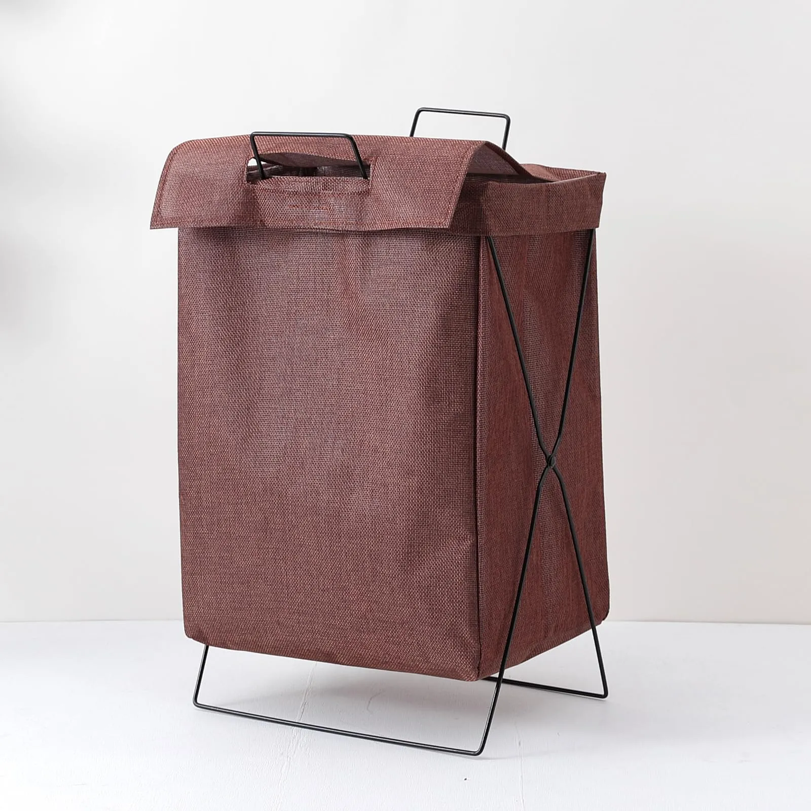 Urbane Home Laundry Basket For Clothes|Foldable Laundry Hamper|Basket For Toys, Dirty clothes, Storage "40 LTR" (Brown)