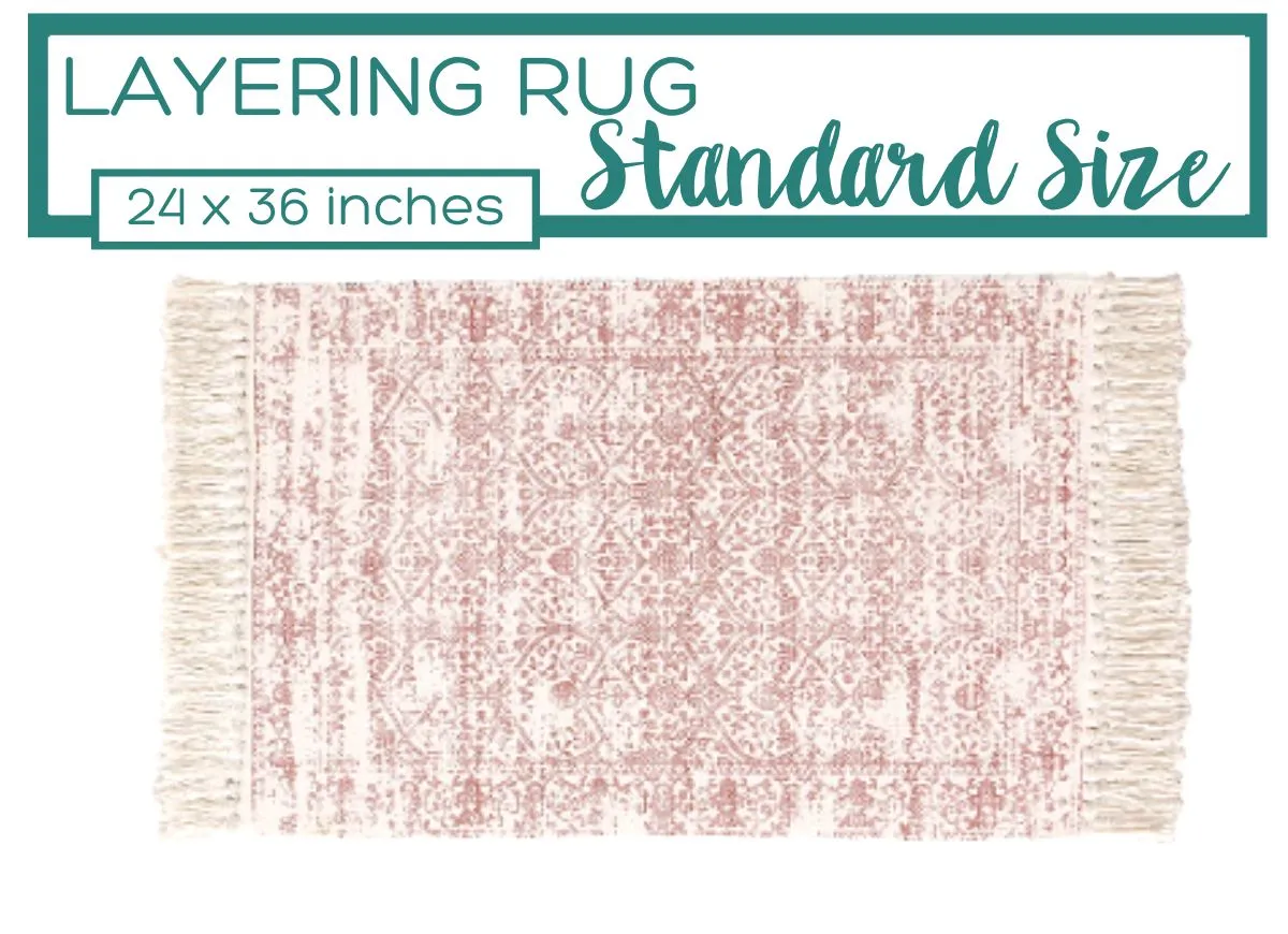 Vintage Style Accent Rug, Red