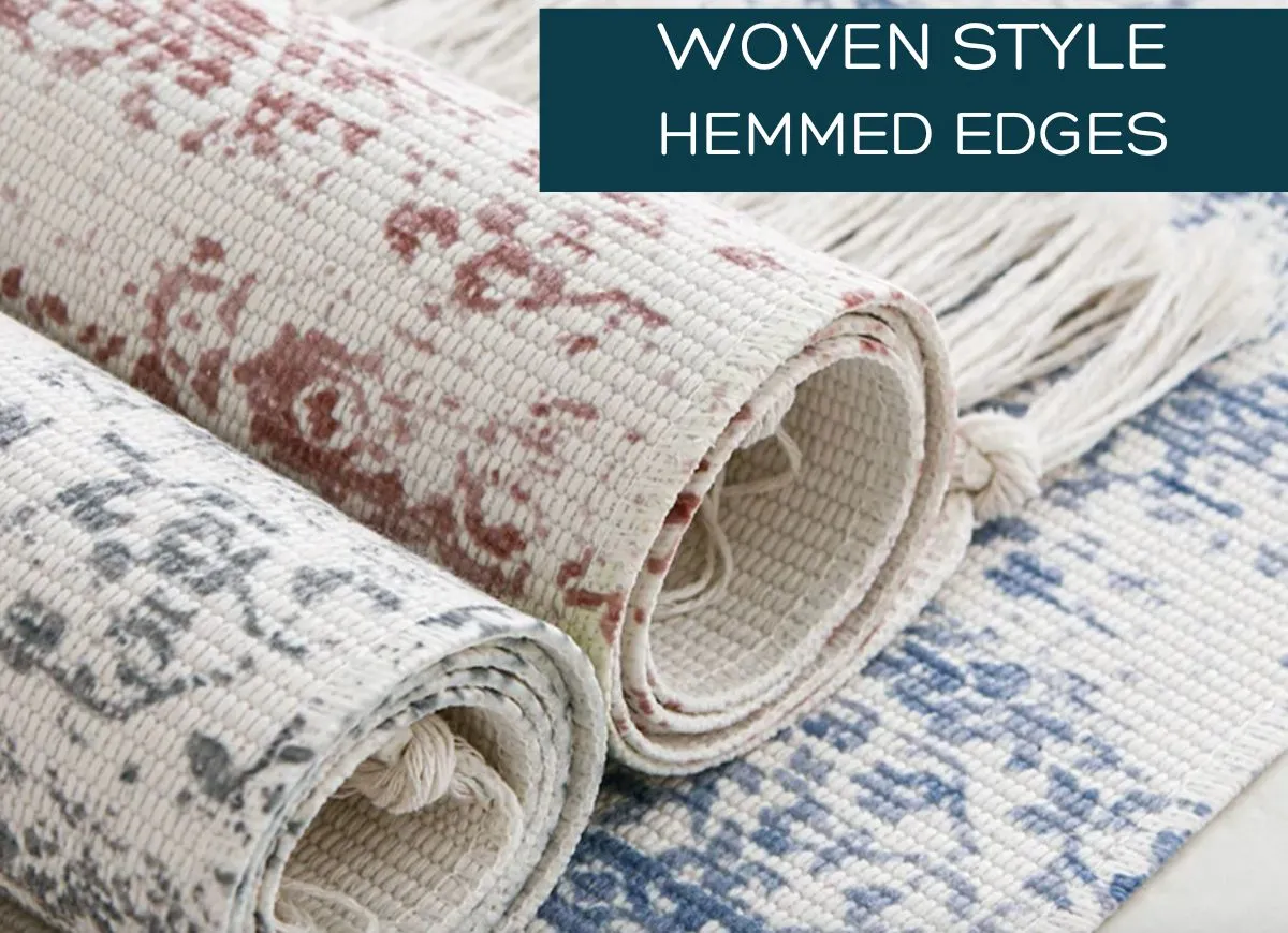 Vintage Style Accent Rug, Red