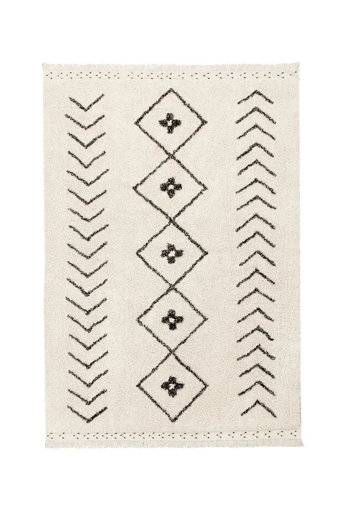 WASHABLE AREA RUG BEREBER RHOMBS