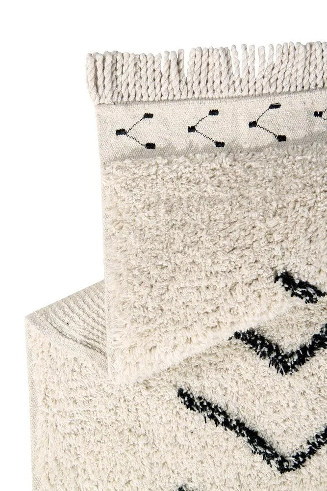 WASHABLE AREA RUG BEREBER RHOMBS