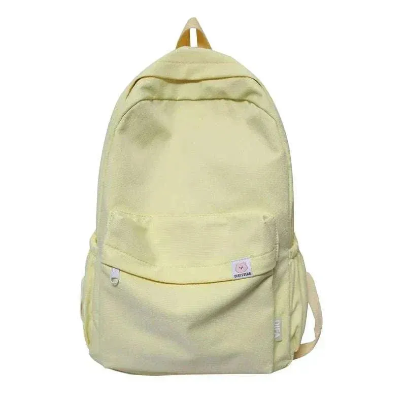 Waterproof Backpack | Solid Color Travel & School Bag - BBP009